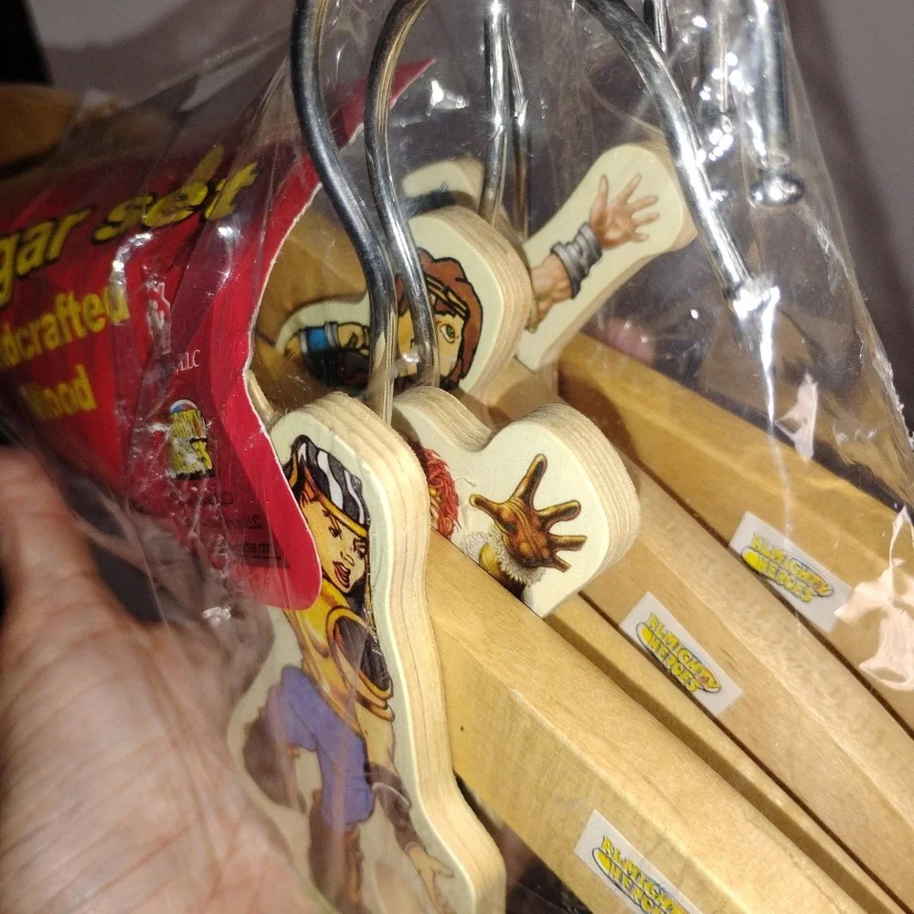 Almighty Heroes Bible Wooden‎ Kids Clothes Hangers By Family Values -10